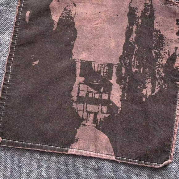 Cavermpt Silver Long Sleeve Sweatshirt Blue Geometric Print - Picture 5 of 16